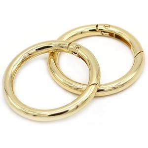 8 Pcs Round CarabinerSpring O Ring Circle Carabiner Ring for Keyrings Buckle, Bags, Purses