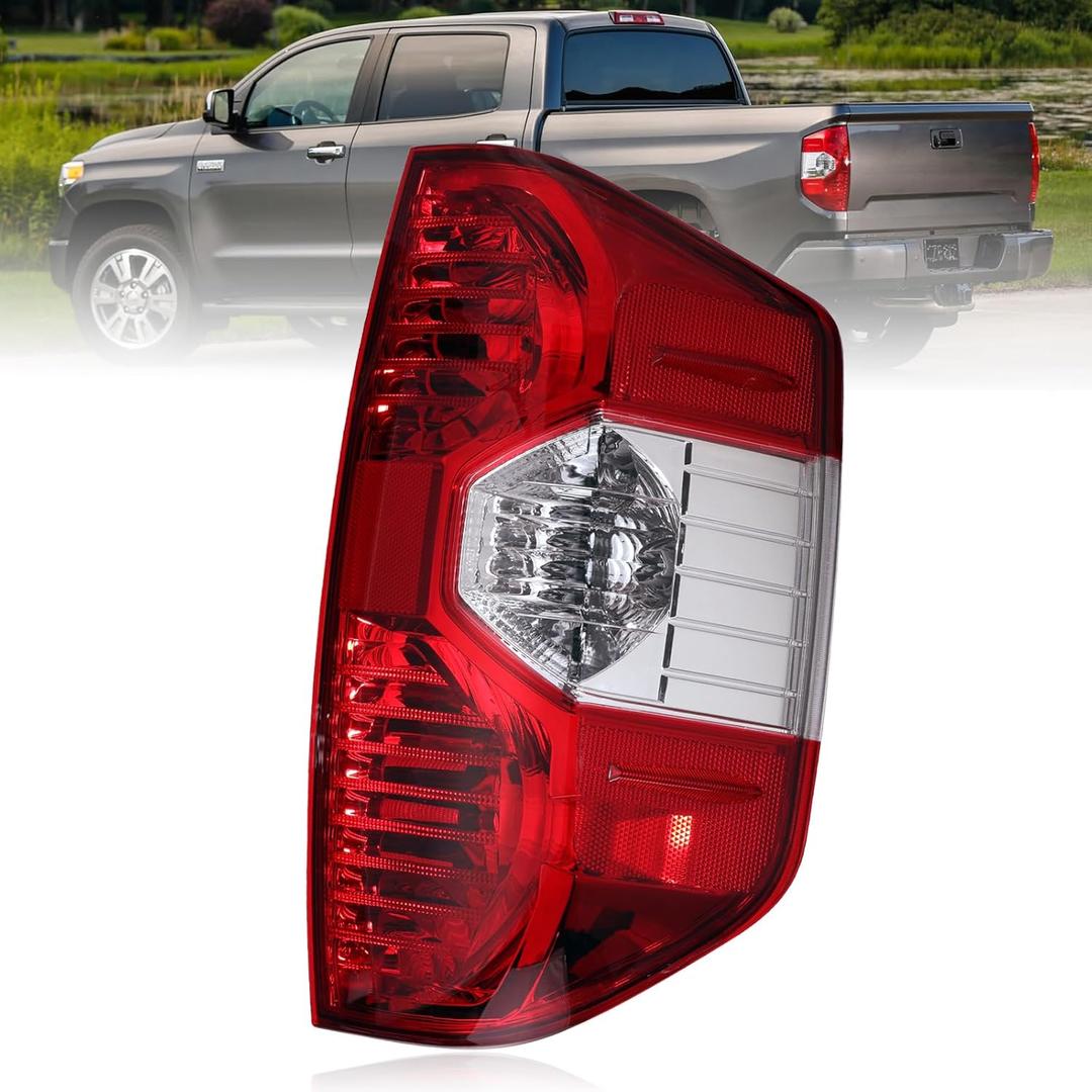 Boine Tail Light Compatible With 2014 2015 2016 2017 2018 2019 2020 2021 Toyota Tundra Pickup Right Passenger Side Red Rear Light Housing Replace 81550-0C100 (Right Passenger Side)