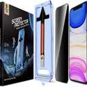 MAGIC JOHN 2 Pack for iPhone 11/iPhone XR 6.1 inch Privacy Glass Screen Protector, Auto Dust-Elimination Installation, Bubble Free, HD Clear, Easy Installation