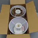 Sucolite Small 11.8" Table Lamps Set of 2, Bedside Nightstand Lamps for Bedroom Kids Room, Cute Desk Lamps with Studded Texture Base for Reading Nursery Living Room Office, White