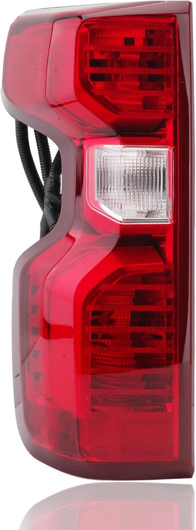 Tail Lights Assembly Compatible With 2019-2023 Chevy Silverado 1500 Halogen Model Left Drive Side With Incandescent Bulb and Harness 84752978 GM2800308