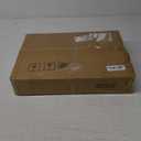 Vantic C Shaped End Table, Small Side Table for Couch and Recliner, Slide Under Sofa Tray Desk with Storage Bag for Living Room and Bedroom, Greige