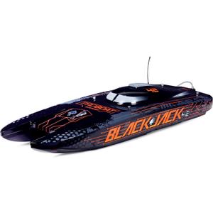 Pro Boat RC Blackjack 42" 8S Brushless Catamaran RTRBattery and Charger Not Included Black/Orange PRB08043T1