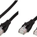 Amazon Basics RJ45 Cat-6 Ethernet Patch Internet Cable - 10 Foot (3 Meters), Black & RJ45 Cat-6 Ethernet Patch Internet Cable - 3 Foot (0.9 Meters)