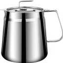 Stainless Steel Bacon Grease Container With Strainer, 2L/68oz Oil Container With Dust-proof Lid For Kitchen Storing Frying Cooking Grease