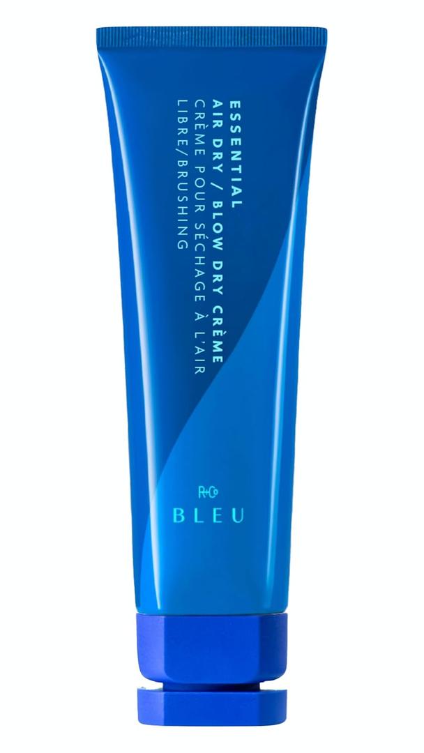 R+Co BLEU Essential Air Dry Blow Dry Creme | Lightweight Heat Protectant Styling Cream for Frizz Control + Hydration & Shine | Nourishing Hair Smoother for All Hair Types