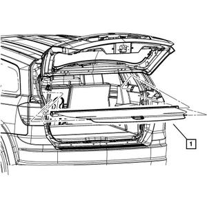 Mopar Genuine Cargo Compartment Cover 1GN29DX9AA