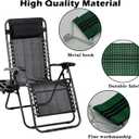 Ostlttyn Zero Gravity Chair Accessories, 6 Pcs Thicken Gravity Chair Belts, Fabric Reinforced Anti-Crack Belt for Lounge Chair Zero Gravity Chair Patio Lawn Recliner Chair, Green