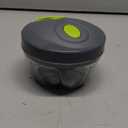 Cambom Manual Food Chopper Vegetable Cutter, Hand String Vegetable Chopper Onions Cutter for Vegetable Fruits Nuts BPA Free Food Safe Material, 500ml Gray