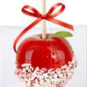 30 Pack Clear Candy Apple Boxes with Hole, 4"x 4"x 4" Transparent Favor Boxes, Food-Grade Treat Boxes for Cake Pops Caramel Apples Chocolates and Cookies Christmas