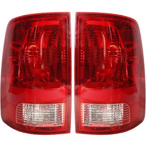 WFLNHB 1 Pair Tail Light Replacement for 2009-2018 Ram 1500 2500 3500 Taillamp Rear Break Light Lamp Assembly 55277415AF 55277414AF Passenger and Driver Side