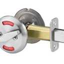 Yale D292 x 626 200 Series Deadbolt, Occupancy Indicator x Thumbturn, 2 3/4" Backset, 626 Satin Chrome Finish (085418)
