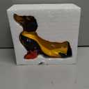 Holiday Dachshund Decor, Vintage Wiener Dog Decor, 9.06 Inch Blow Mold Lighted Super Hero Dachshund Statue, Outdoor/Indoor Holiday Party Decoration for Yard or Home