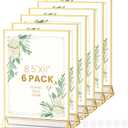 Acrylic Sign Holder 8.5X11 Gold Frames Double-Sided Gold Picture Frames for Flyer Holder Menu Holder Wedding Table Number Holder Christmas Photo Frame with Removable Sticky Dots -6 Pack