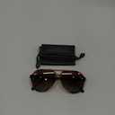 Classic Polarized Aviator Sunglasses for Women Men, Retro Trendy Aviators Shades SJ2201, Brown Tortoise/Brown