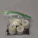 Rechargeable Flameless 1.6" x2.5" Tea Light Candles with Remote & Type-C Charging Cable, Timer LED Flickering Ivory Plastic 6pcs Mini Dripping Wax Votive Tealight