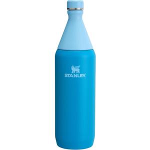 Stanley All Day Slim Bottle 34 oz | Twist On Lid with Leakproof Seal | Slim Design for Travel & Gym | Insulated Stainless Steel | BPA-Free | Azure