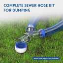 RV Sewer Hose Kit, 2 * 10 Ft Sewage Hose