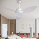 ROMASS Ceiling Fan with Lights Remote, LED Black Ceiling Fans 38" with Quiet DC Reversible Motor 6-Speeds Dimmable Light Ceiling Fan Indoor/Outdoor for Bedroom, Kitchen, Dining Room, Patio