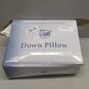 Luxury Canadian White Goose Down Pillow Queen Size- 900+ Fill Power, 800 Thread Count Cotton Shell, Soft Down Pillows for Sleeping, Hotel Collection Pillow for Neck Pain Relief (1 Pack, 20"x30")