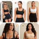 Avidlove Women's Comfy Pullover Wireless Bra Seamless Bralettes No Underwire T Shirt Wirefree Wide Straps Sleep Everyday Bras (Large, Black)