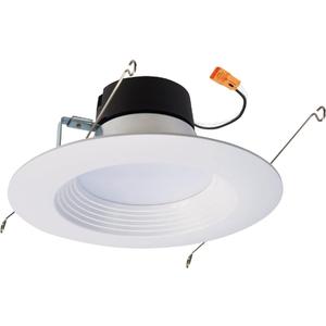 HALO 6 inch Recessed LED Can Light  Retrofit Ceiling & Shower Downlight  3000K - Baffle White Trim (6 Pack)