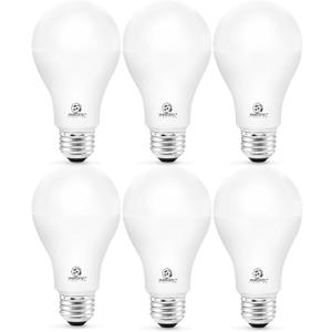 6 Pack Super Bright Light Bulb 150 Watt Equivalent A21 LED Light Bulb, Cool White 4000K, 2600 High Lumens LED Bulb, E26 Base, Non-Dimmable, UL Listed