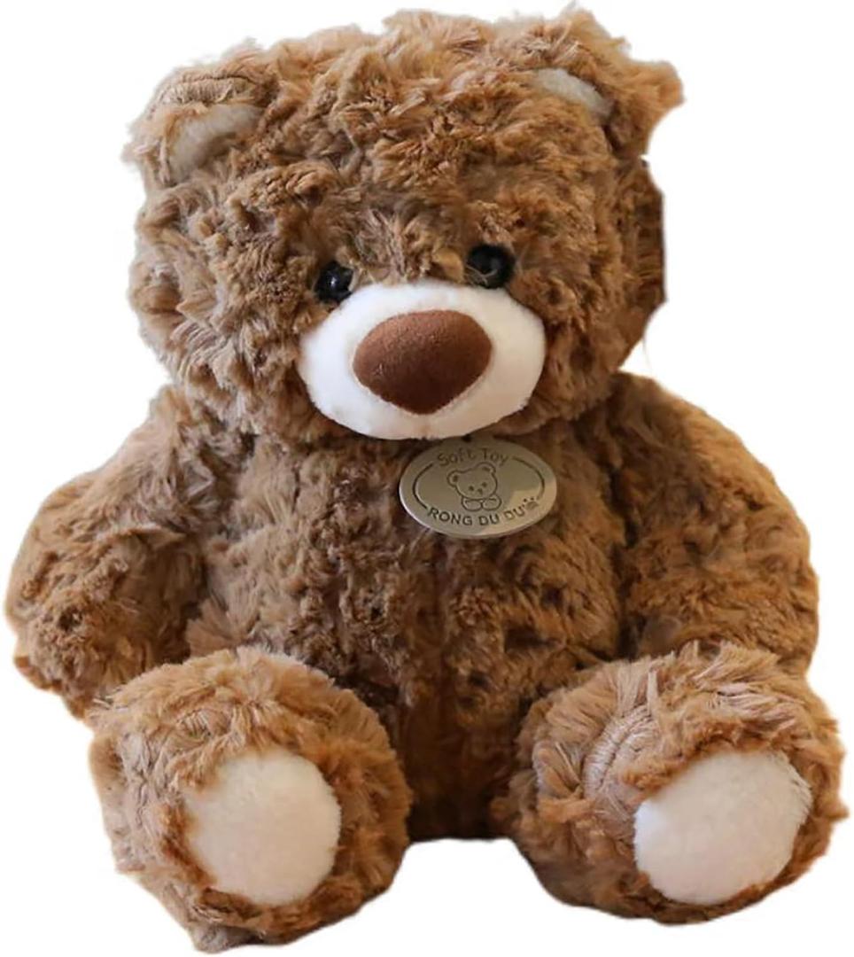 Gjlzfwbx Teddy Bear Plush Toy, 12inches Teddy Bear Stuffed Animal Birthday for Kids Girl Friends(Dark Brown)