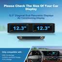 (Double Set) 2026 Sportage Screen Protector for Kia Sportage (LX/EX/X-Line/SX/SX Prestige/X-Pro Prestige) (12.3Inch Dual Displays&A/C), 2026 Sportage Accessories Touch Sensitive/High Clarity
