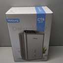 Dehumidifiers for Home (85 OZ Water Tank, 800 sq.ft) Quiet Small Dehumidifier for Basement Bedroom Bathroom with Drain Hose, 3 Gear Timer, Sleep Mode, Auto Shut Off, 7 Color Ambient Light