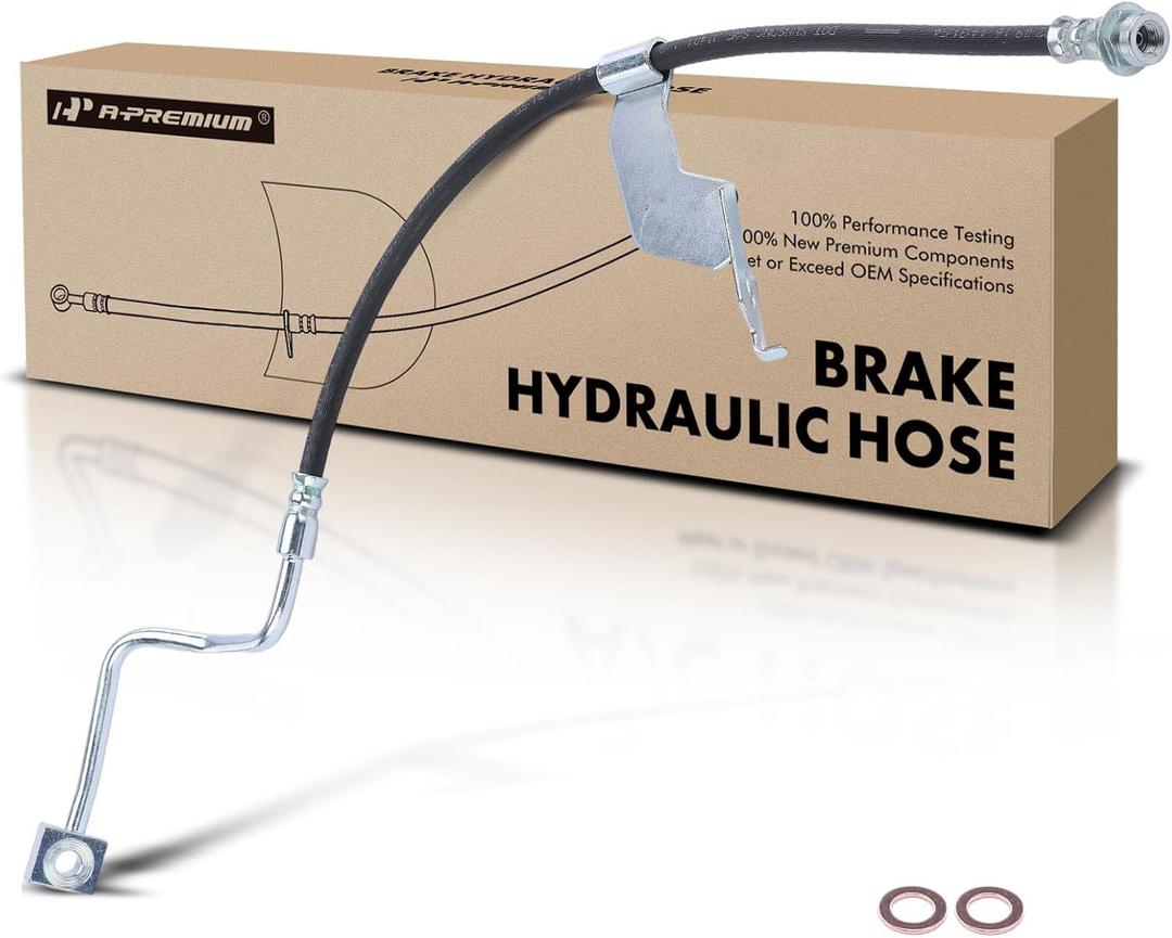 A-Premium Front Passenger Brake Hydraulic Hose Compatible with Select Ford Models - For F-250 Super Duty, For F-350 Super Duty 2013-2016, RWD Only - Replace# DC3Z2078M