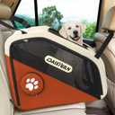 Collapsible Dog Crate for Travel, Portable Pet Crate for Small & Large Dogs, Soft-Sided Car Kennel with Heavy-Duty Metal Frame, Mesh Windows, Feeding/Comfort Access for Backseat Trunk Brown