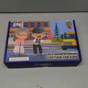 Skirfy Old Man Costume for Kids,100 Days of School Costume for Kids,Old Person Outfit for Boys,Grandpa Costume (150(4.4-4.7ft,Age 8Y-10Y))