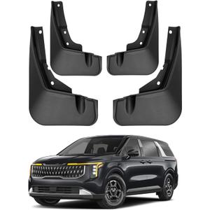 Mud Flaps Compatible with 2025 2024 2023 KIA Carnival Accessories All Weather Fender Guard Mudguards Sediment ProtectionNot Fit Carnival Hybrid SX/HEV
