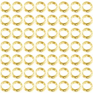 Hortsun 100 Packs Fairy Lights Battery Operated 3 Speed Modes, 7 Ft/ 2 M 20 LED Battery String Mini Waterproof Wire Twinkle Lights Bulk for Wedding Party Birthday Vases Decor (Warm White)