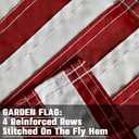 Ameri-ca Flag Heavy-Duty US Flag for Outside, with Embroidered Stars Reinforced Nylon USA Flag for Indoor Outdoor Decor