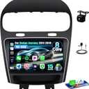 [8 Core 4G+64G] Car Radio for Dodge Journey 2011-2019 and for Fiat Freemont 2012-2014 with Wireless Carplay Android Auto,9'' Touchscreen Car Stereo with WiFi/GPS Bluetooth FM/RDS+AHD Backup Camera