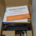 Veise VE027 Built-in Wi-Fi Smart Lock, Fingerprint Keyless Entry Front Door Lock, App Remote & Voice Control, No Hub Needed, Touchscreen Keypad Deadbolt, IP65 Waterproof, BHMA Grade 3, Matte Black