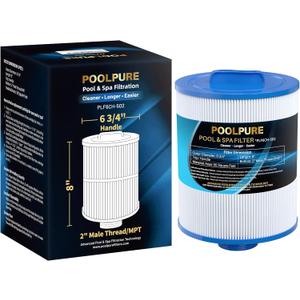 POOLPURE PAS50SV-F2M Spa Filter Replaces Unicel 6CH-502, Filbur FC-0311, Excel Filters XLS-604, Baleen AK-90161, Magnum AR50, Master Deluxe M60506 Hot Tub Filter, 1PACK