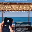 XMCOSY+ Patio Lights, Smart 50Ft Outdoor String Lights with 25 Dimmable G40 Globe Bulbs, APP Control, Work with Alexa, Connectable Waterproof LED Outdoor Light