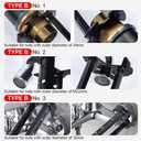 2Pcs Multifunctional Sink Wrench Faucet Too,7-in-1 Basin Faucet Wrench Set with FourJaw Hex&7 Size,Installation Plumbing Tool for Tight Spaces Under Sink,Plumbing Wrench for Kitchen&Bathroom Home