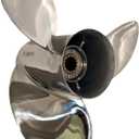 10 3/8 x 14 Stainless Steel Outboard Boat Propeller for Mercury Engines 40-60HP, 13 Tooth, RH