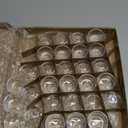 UPlama 36 Pack Clear Glass Tealight Candle Holders, 1.8 Inch Wide x 1 Inch High, for 1.5" Tealights, Bulk for Wedding Centerpieces, Party, Dinner, Home Decor