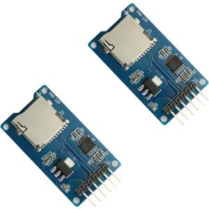 Maxmoral 2PCS Micro SD Storage Board Memory Shield Expansion Module 6 Pin SPI Interface Mini TF Card Adapter Reader