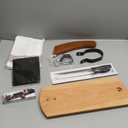 Ham Stand Spain with Knife and Sharpening Steel + Ham Cover + Kitchen Cloth + Tongs - Orginal Ham Holder for Spanish Hams and Italian Prosciutto