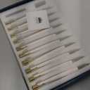 Christmas Tree Candles, 10 Pack Flameless Taper Candles for Christmas Tree, LED Battery Operated Fake Candle with Remote for Xmas Wedding Decor with Crystal Snowflake Hook