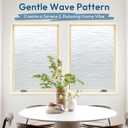 rabbitgoo Frosted Window Film, Static Cling, Wave Pattern, 23.6" x 78.7"