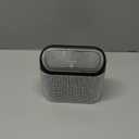 Accmor Bling Car Trash Can with Lid, Mini Auto Garbage Storage Bin with 60pcs Garbage Bags, Sparkling Crystal Trash Bags Holder Dustbin Vehicle Accessories Container Organizer (White Rhinestone)