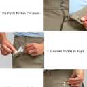 Obla Men's Golf Pants - 30"/32"/34" Slim Fit Stretch Lightweight with 5 Pockets Casual Travel Dress Work Pants for Men (Brown)