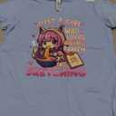 Just A Girl Who Loves Anime Ramen and Sketching Japan Anime T-Shirt, Size S